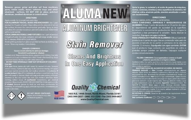 Quality Chemical Alumanew & Pressure Sprayer (2 Liter Pressure Sprayer, Alumanew (128 Fl oz) & Pressure Sprayer)