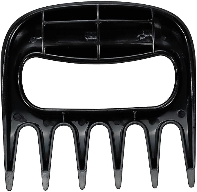 Restaurantware Met Lux 4.5 x 4.1 Inch Meat Claws 2 Meat Shredders - Sharp Blades With Handle Black Plastic Bear Claws Durable For Shredding Pork Chicken or Turkey