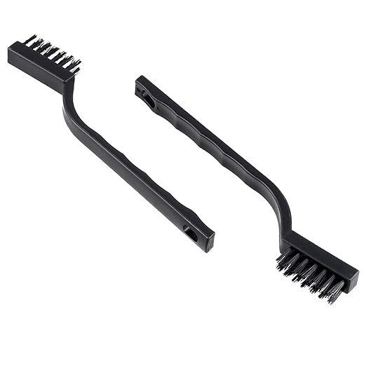 HOZEON 70 PCS Small Wire Brushes, Nylon Cleaning Brushes, Wire Bristle Brush, Wire Brush Scratch Brush for Cleaning Rust, Welding Slag and Paint Stripping, 7 Inch