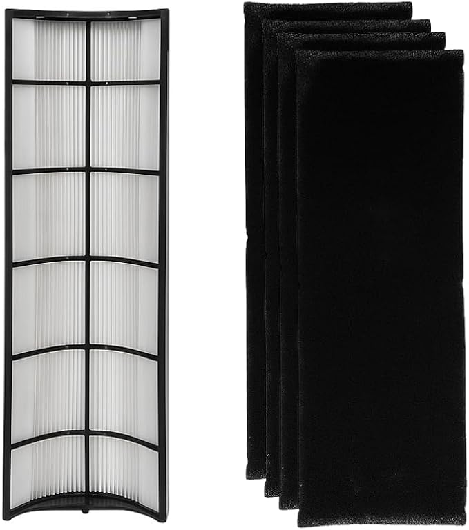 Replacement Filter PETWRFIL For Pure Enrichment PureZone Elite 4-IN-1 Tower Air Purifier PEAIRTWR 2-in-1 True HEPA (2 HEPA + 8-PreFilter)