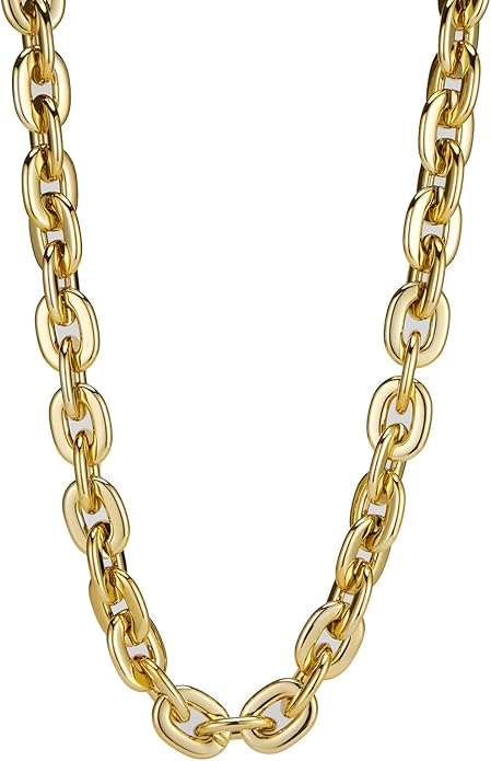 Passed colorfast test,Large Plastic Chain Necklace, 2 Pack / 4 Pack Optional,Hip-hop Rapper Big Chunky Fake Necklace , Super long Detachable, Non-fading Party Clothing Plastic Jewelry Necklace Decoration, Women and Men.