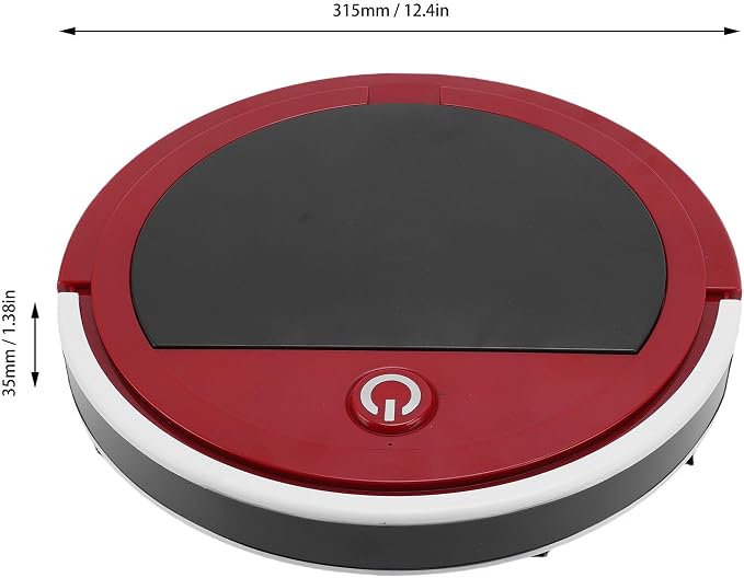 Garosa Robot Vacuum and Mop, 2800Pa Suction 3 in 1 Cleaner with Infrared Sensors, USB Charging, for Pet Hair, Hard Floor, Carpet