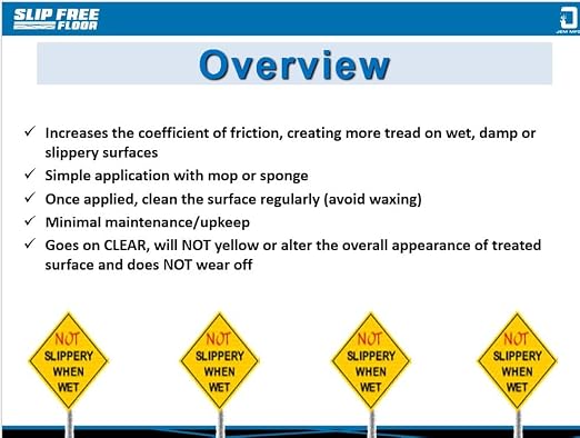 JEM MFG LLC SlipFree Anti-Slip Floor Treatment - 1 Gallon