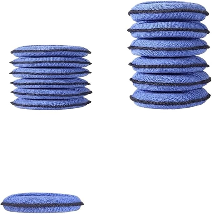 Compatible for Resilience Microfiber Car Wax Applicator Pads 18-Pack with Finger Pocket, Lint-Free