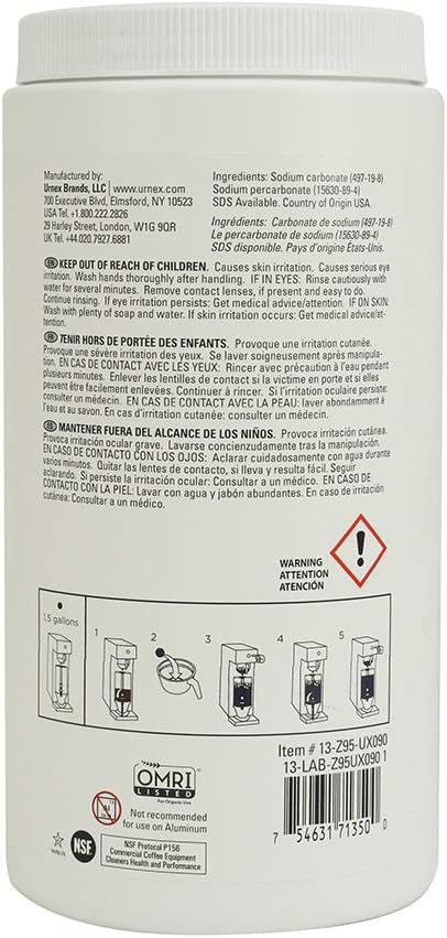 Urnex Tabz Z95-90 Count - Coffee Equipment Cleaning Tablets