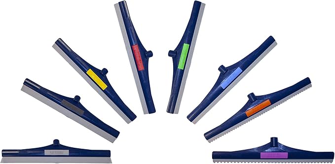 Midwest Rake 24" SpeedSqueegee, Flat Flex – Polymer Frame, Color Coded, Epoxy & Urethane Flooring Tool – SKU 47851