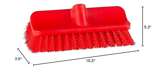 Remco - A Vikan Company ColorCore 10" High-Low Deck Brush, Stiff