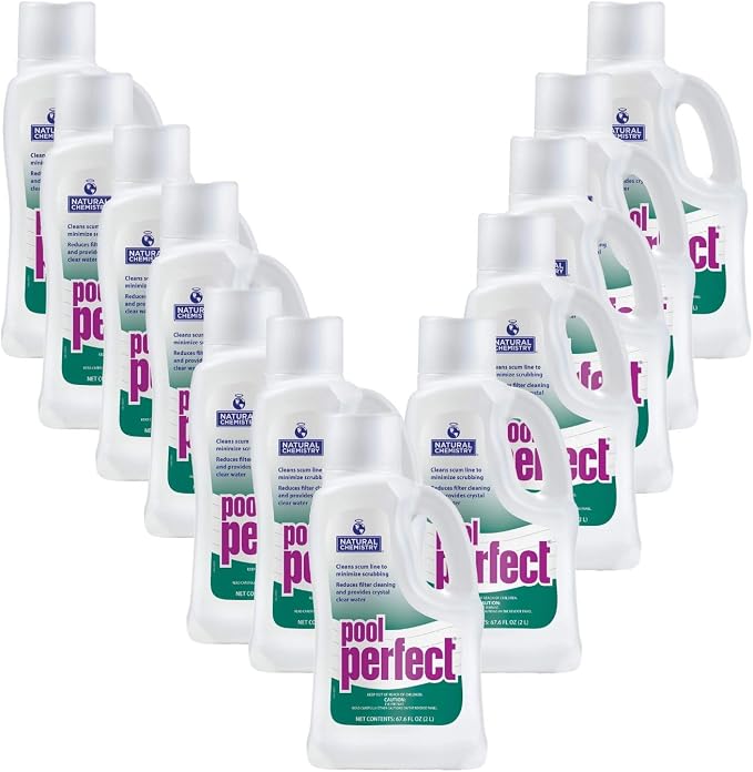 Natural Chemistry Pool Perfect, 2 L, 2 Pack | Pool Cleaner to Eliminate Contaminant, Debris, and Other Residue