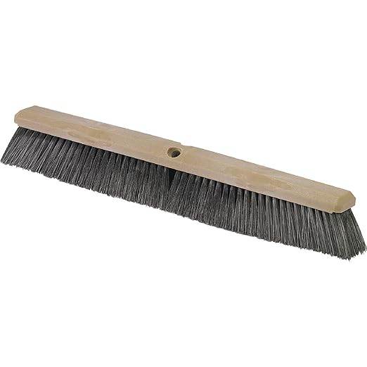 SPARTA Flo-Pac Plastic Floor Sweep, Floor Brush for Cleaning, 24 Inches, Black