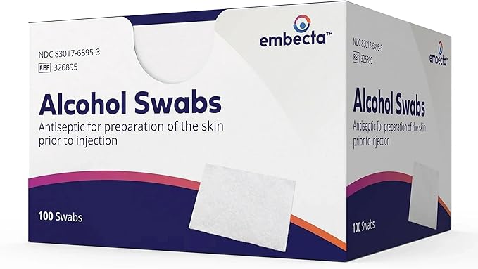 BD Medical 326895 Alcohol Wipes, 70% Isopropyl Alcohol, Pack of 1200