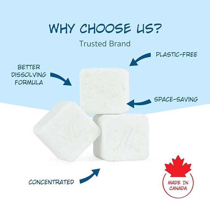 Nellie's Laundry Cubes 64 Load - Zero Plastic, PVA-Free Laundry Detergent - Tough on Stains & Odors - Dissolves in Hot or Cold Water - HE & Standard Machine Safe - Made in Canada