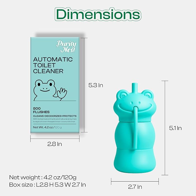 Automatic Toilet Tank Cleaner Bottles, Bowl Freshener & Odor Control | Continuous blue water freshness, daily maintenance, slow-release formula, easy drop-in use