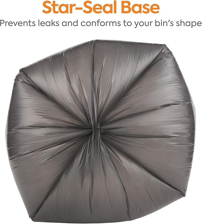 Coastwide Professional 20-30 Gallon Trash Bag, 30" x 36", Low Density, 0.45 mil, Black, 250 Bags/Box