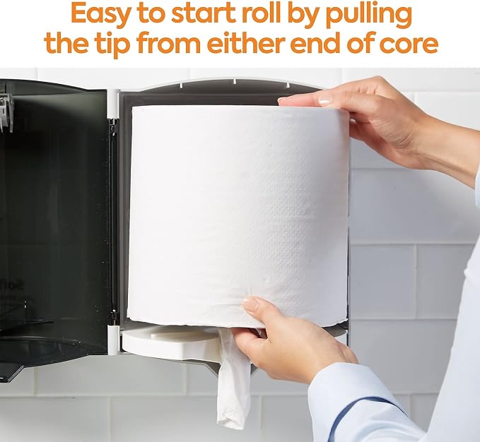Coastwide Professional Centerpull Paper Towels, 2-Ply, White, 660 Sheets/Roll, 6 Rolls/Carton