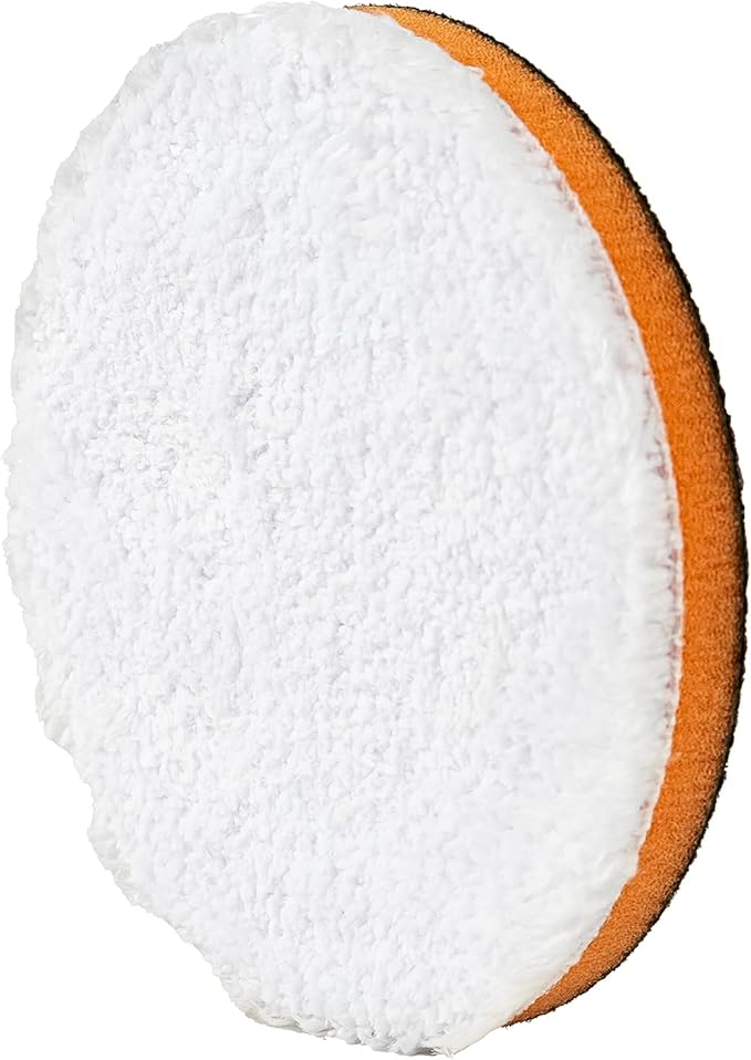 6.25" One Step Light Cutting Microfiber Pad (2-Pack) - Great for Removing Moderate Defects, Swirls and Light Oxidation. Fits 6" Backing Plate.