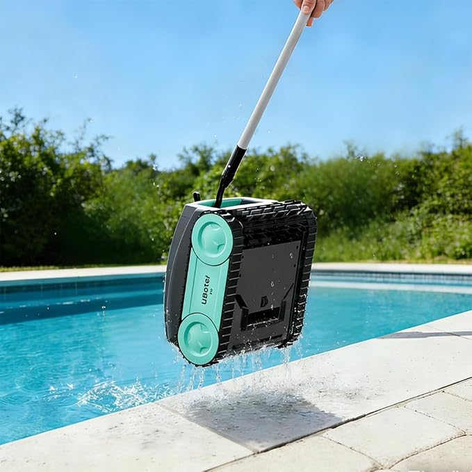 Multifunctional Pool Hook for All Robotic Pool Cleaners, Compatible with Cordless, Above Ground & Underwater Robots, Attaches to Telescopic Poles, Pool Accessories