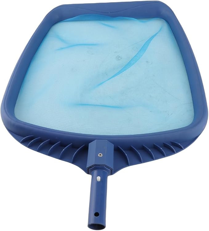 Aramox Pool Skimmer Net, Heavy Duty Fine Mesh with 2 Button Clips for Telescopic Pole, Swimming Pool Washing Supplies for Leaves Debris