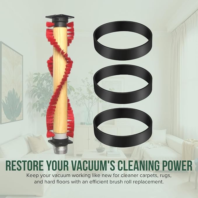 Replacement 11 1/4" Roller Brush with 3 Belts for Oreck Commercial Vacuum Cleaners - Fits for XL Upright Vacuum Cleaners Only (Will Not Fit XL21 Series)