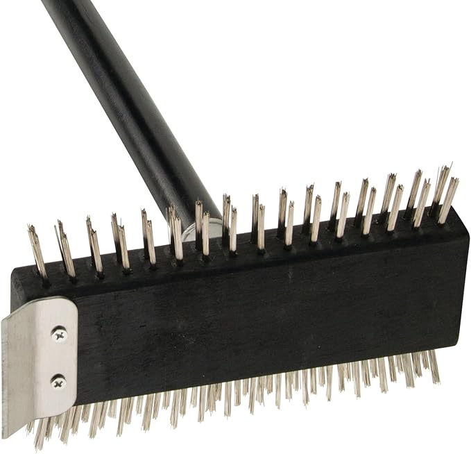 Winco Pizza Oven Brush, S/S Bristles, 30" Hdl
