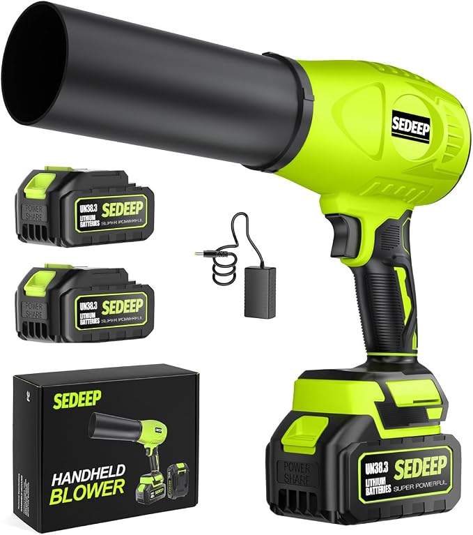 Leaf Blower Cordless with Battery and Charger, 980,000 RPM, Extended Nozzle, Lightweight Handheld,Blower for Patio Cleaning,Leaves and Dust,Birthday Gifts for Men Dad Husband for Home3