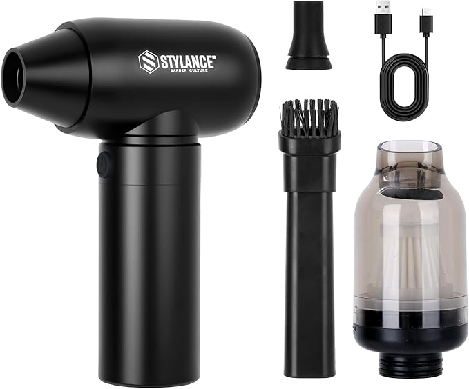 Mini Compressed Air Duster, Electric Air Duster, Mini Blower Jet Dry Blower for Computer, Barber Salon, Keyboard, Car, Home, Outdoor Cleaning