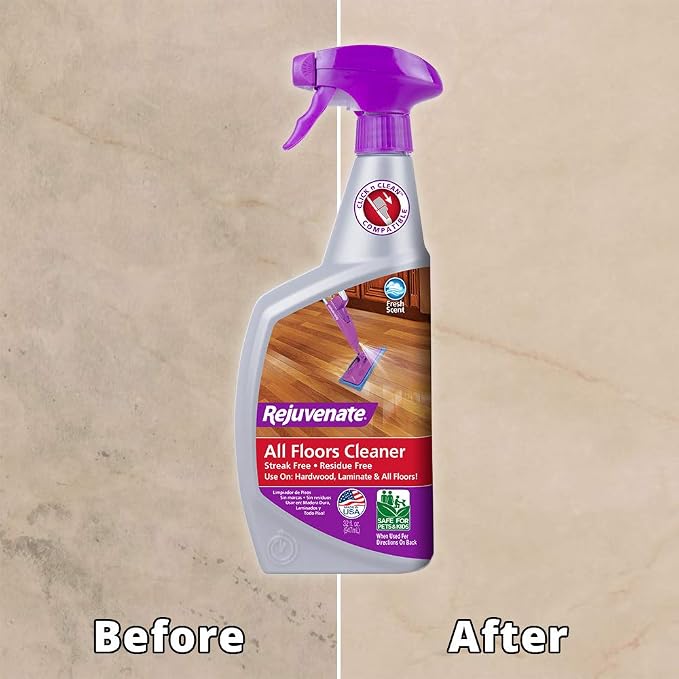 Rejuvenate Shine Refresher Hardwood Polish Restorer 32oz Cleaner 32oz
