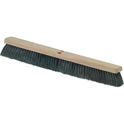 SPARTA Flo-Pac Tampico Floor Sweep, Floor Brush for Cleaning, 24 Inches, Black, (Pack of 12)