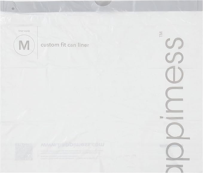 happimess HPM3000M-WHITE 200-Count 4 Gallon Drawstring Unscented Trash Can Liner for Business Home Kitchen Commercial and Industrial White (4-Rolls of 50 Liners)