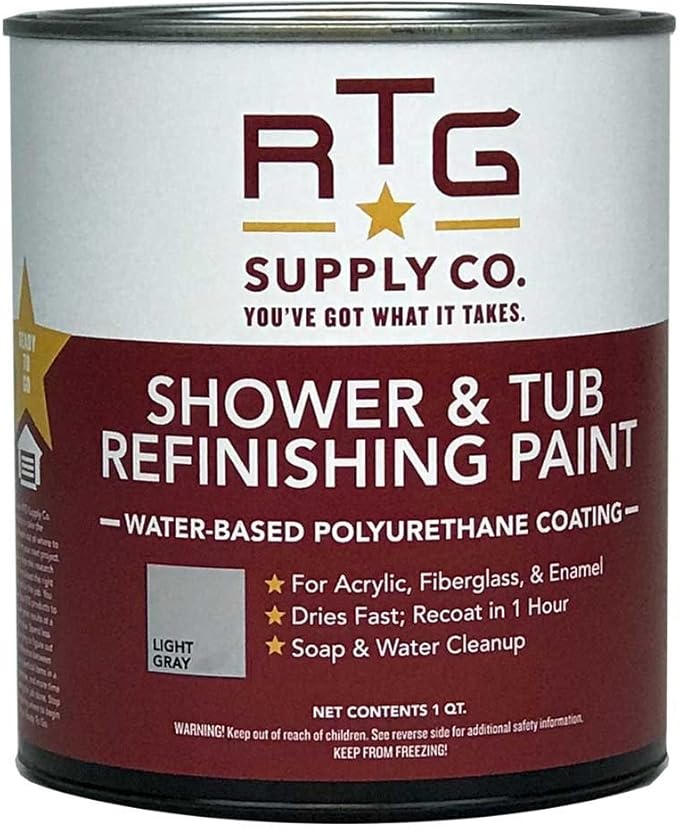 RTG Shower & Tub Refinishing Paint (Light Gray)