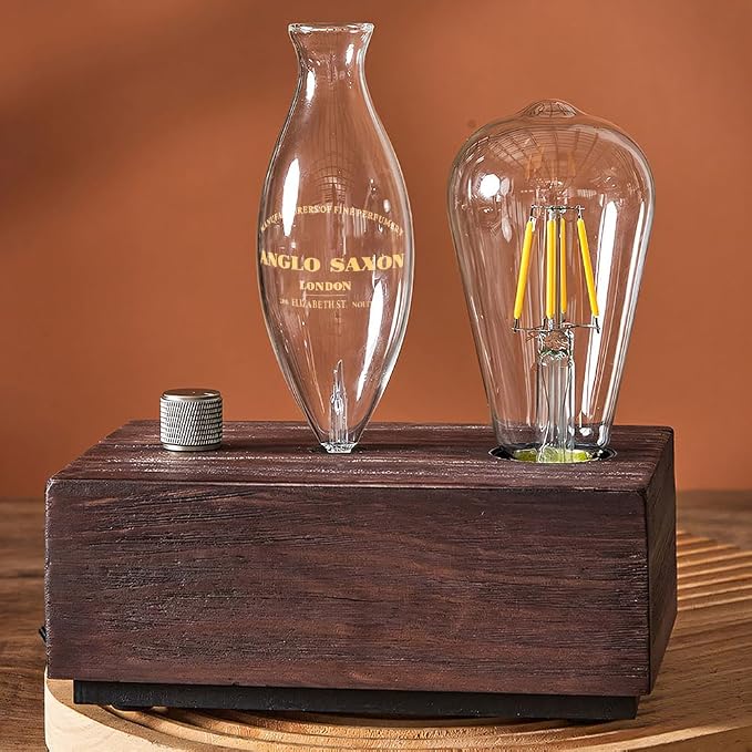 BAUSATZ Essential Oil Diffuser for Home Waterless Diffuser Infuser Aroma Diffuser Waterless Essential Oil Diffuser Oil Machine Solid Wood Aromatherapy Diffusers for Home, Spa, Hotel, Yoga and Office