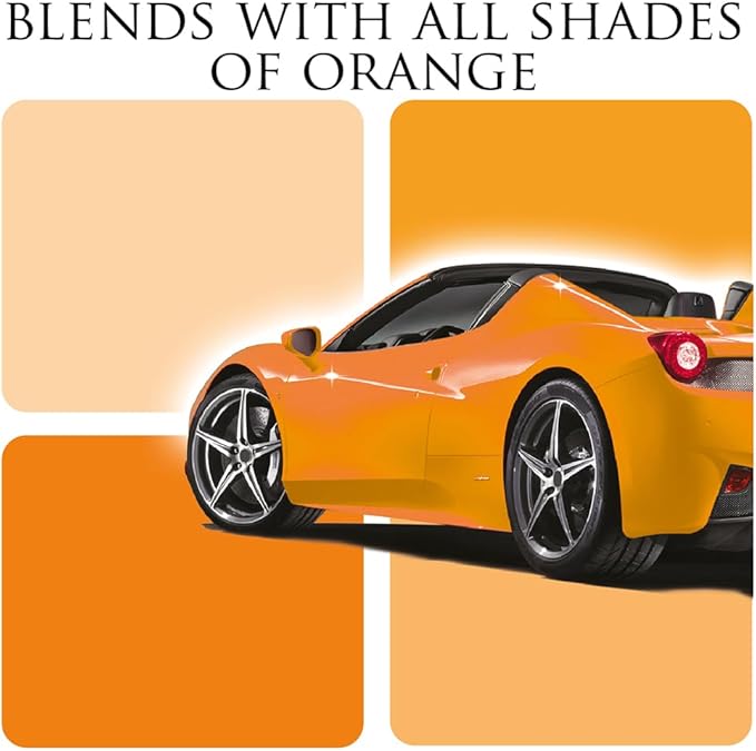Car Gods Iris Custom Color Orange 3-in-1 Polish Wax Color Restorer & Scratch Remover, 16 Colors Available, 17 Fl Oz
