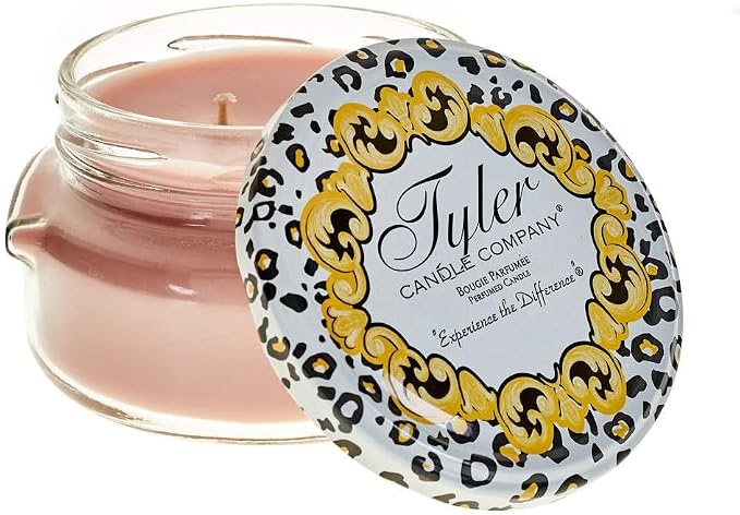 Tyler Glass Jar Candle – 22 Oz Long Burning Scented Candle – Mediterranean Fig Fragrance