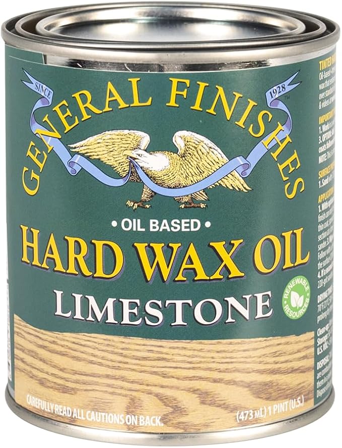 General Finishes Hard Wax Oil, 1 Pint, Limestone