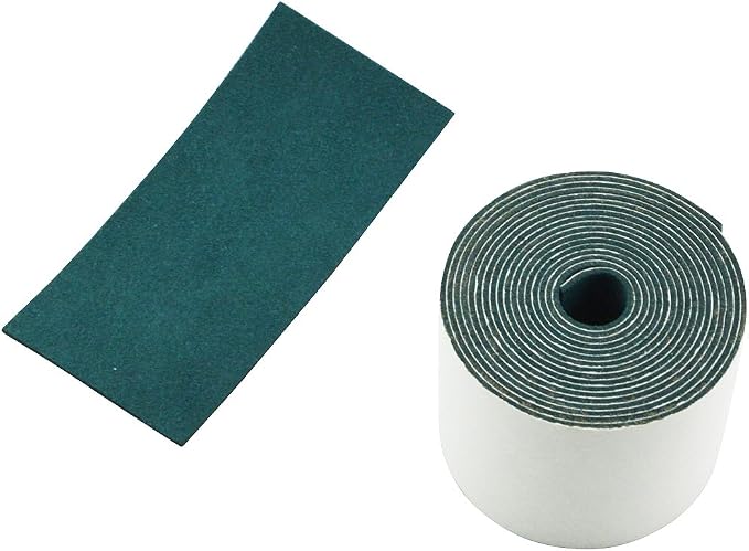 FOSHIO Micro Fiber Felt for Squeegee Edge Wrapping 2 Meters Length - Dark Green Suede Felt to Cover The Edges of Hard Card Squeegees