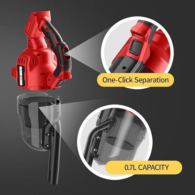 Cordless Vacuum Cleaner for Milwaukee M18 18V Battery, 500W Handheld Vacuum Cleaner with Washable Filter, Portable Stick Vacuum for Floor Carpet Car Hardwood Pet Hair(Battery Not Included)