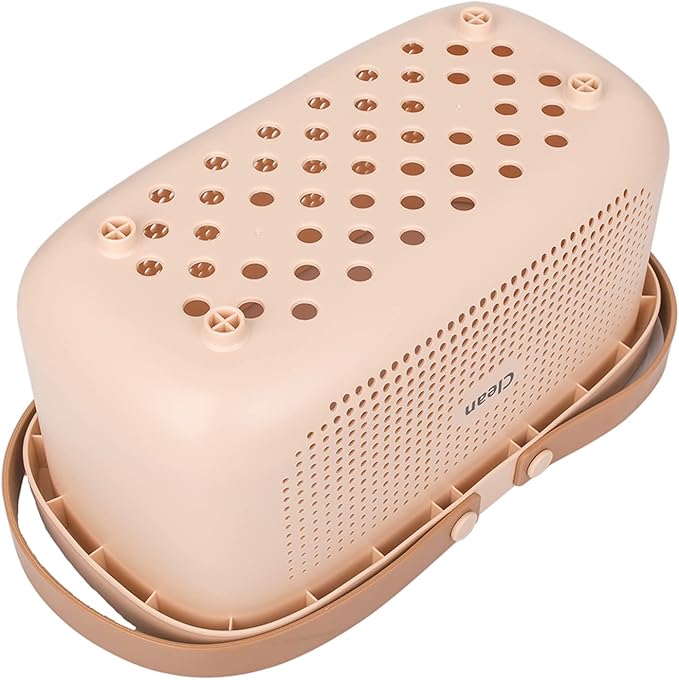 JiatuA Portable Shower Caddy Basket Cleaning Supplies Organizer with Handles Tote Storage Bin for Bathroom Kitchen Bedroom College Dorm, Under Sink, Garden, Green & Pink