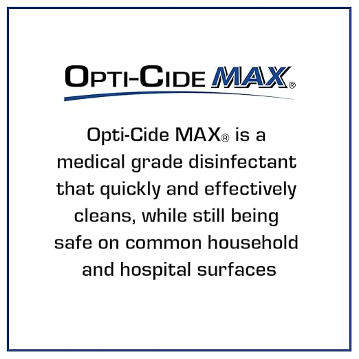 Micro-Scientific Opti-Cide Max Disinfectant Cleaner & Sanitizer, Broad-Spectrum, Kills in 2 Minutes, 1-Gallon Pour Bottle