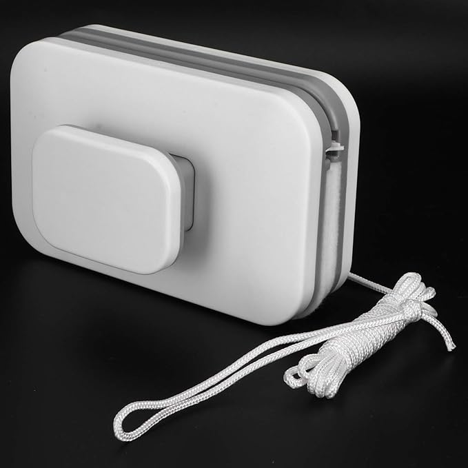 Magnetic Window Wiper Cleaner, with Safety Rope, Suitable for 3‑10MM Single‑Layer Glass, for Home High-Rise Glass Use