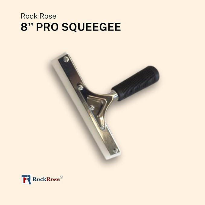 RockRose 8'' Big Mouth Squeegee Handle Professional Tinting Tool Heavy Duty Sturdy Stainless Steel Handle for Security Film Installation & Home Window Automotive Film Extra Leverage Pack 2 Units