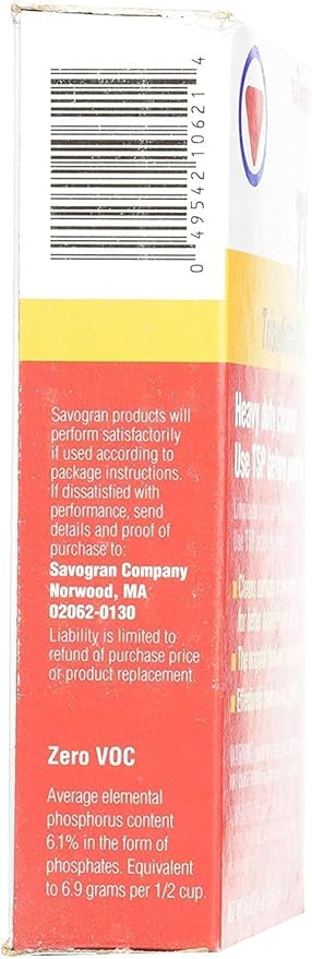 Savogran 10621 Trisodium Phosphate (TSP) 1LB (16oz) (Pack of 2)