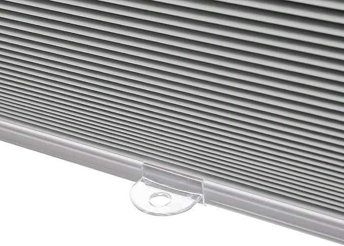 MYshade Custom Size Cellular Blinds for Indoor Windows Cordless Blackout Honeycomb Shades, No Tools, No Drill, Thermal Insulated, Noise Reduction, Room Darkening Window Blinds for Home, Grey