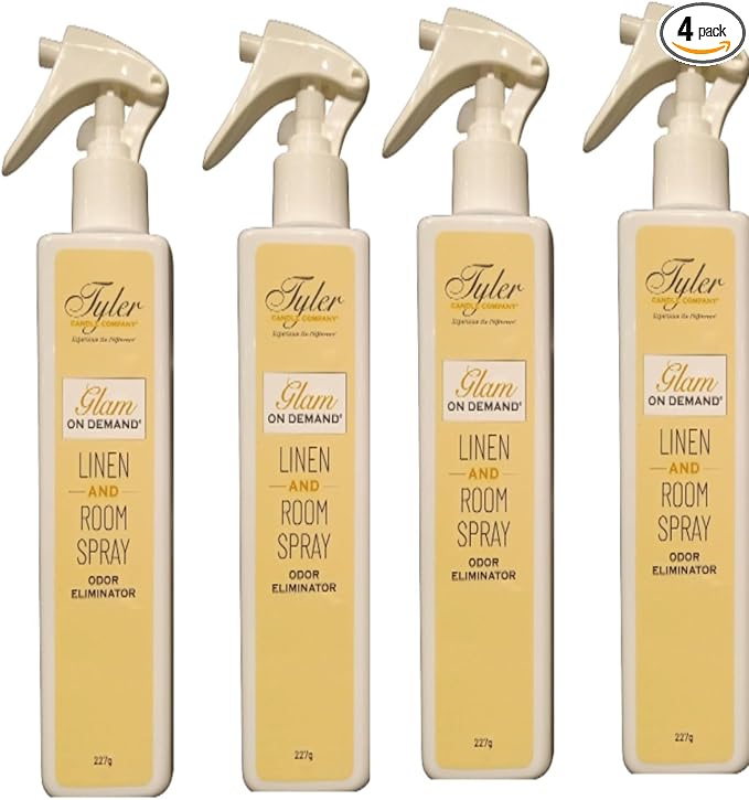 Tyler Candle Company - Spray On Demand - HIgh Maintenance fragrance - 227g / 8oz, Clear