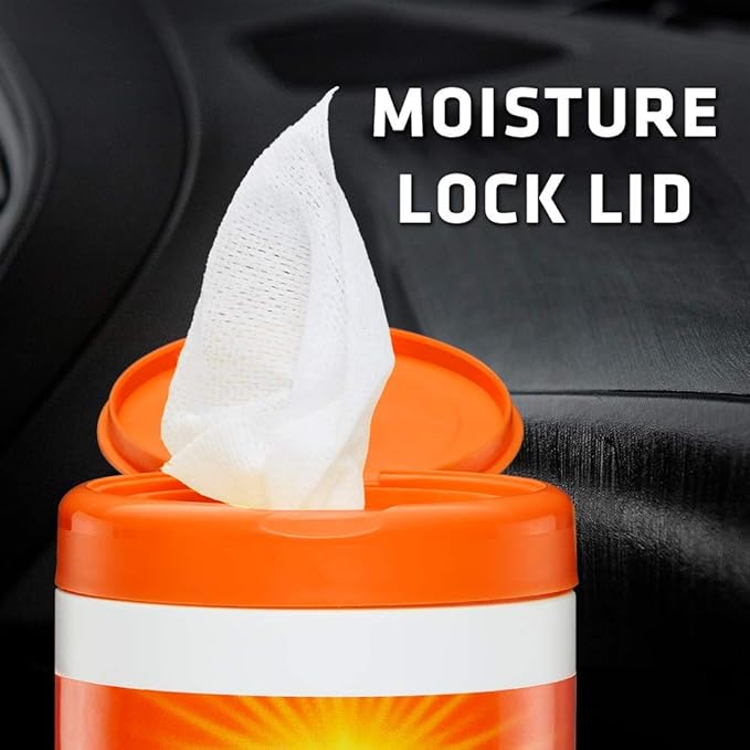 Armor All Lint-Free Orange Air Freshening Car Cleaning Wipes - 6 Pack