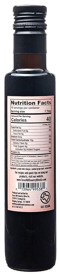 Pomegranate Balsamic Vinegar - Gourmet Barrel Aged Infused Balsamic Vinegar - Great for Dressing Dipping Glazing - No Artificial Flavors or Added Sugar - Made in Texas (8.5 oz, 2 Pack)