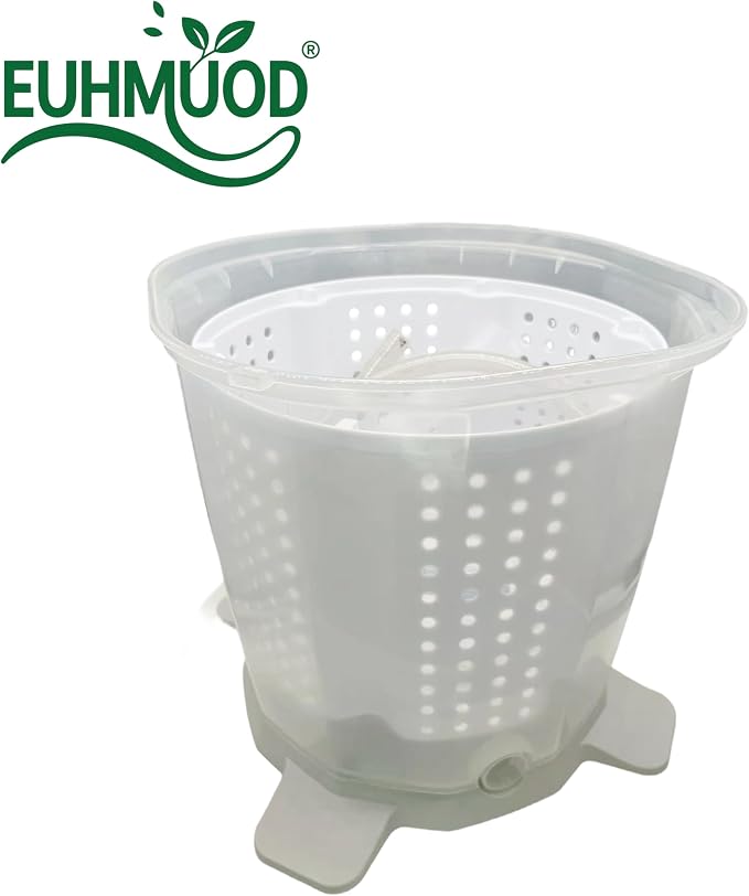 Manual Washing Machine, Portable Hand Crank Washer for Small Space | Compact Non-Electric Laundry for Dorm, Apartment, Camping, Travel, Lightweight with Removable Tub & Stable Suction Base Grey