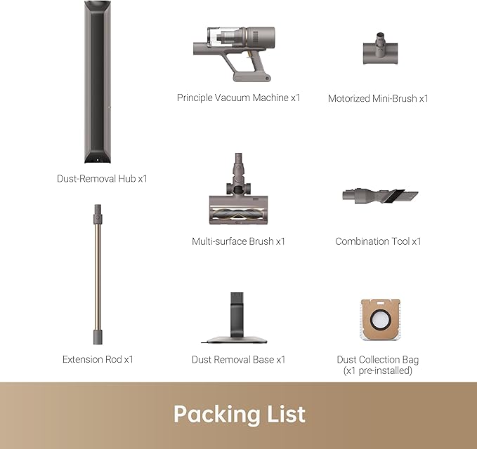 DREAME Z10 Station T Cordless Vacuum with Auto-Empty Base, 2.5L Dust Collection, 65-Min Runtime, Powerful Stick Vac for Carpet Hardwood Tile & Pet Hair – Lightweight