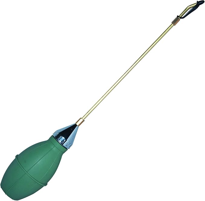 Puff-D 512 Puffy-D Bulb Insecticidal Duster, Heavy-Duty Dust Applicator for Pest Control, Green