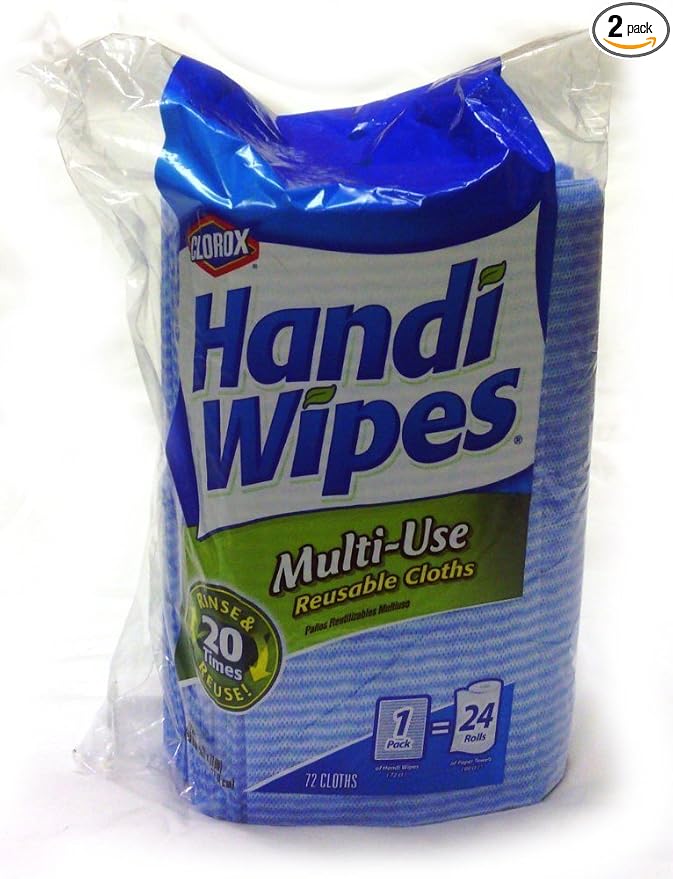Clorox Handi Wipes Multi-Use Reusable Cloths - 72 count(Pack of 2)