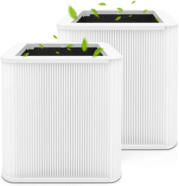 2 Pack 211+ Filter Replacement Compatible with 211+ Air Purifier, 2-Stage Filtration System of H13 True HEPA Filter for 211