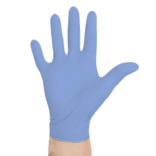 Halyard Health 43936-Case Aquasoft Blue Nitrile Exam Gloves, X-Large (Pack of 2500)